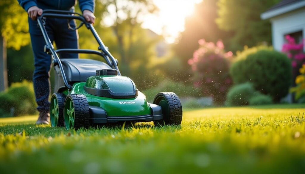 découvrez nos conseils pour tondre une pelouse humide avec une tondeuse électrique en toute sécurité et évitez les risques courants pour un jardin parfaitement entretenu.
