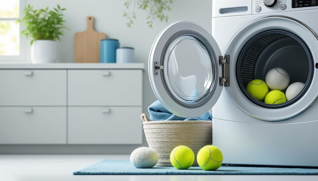 découvrez 5 alternatives efficaces à la balle de tennis pour votre sèche-linge et améliorez le séchage de votre linge facilement.