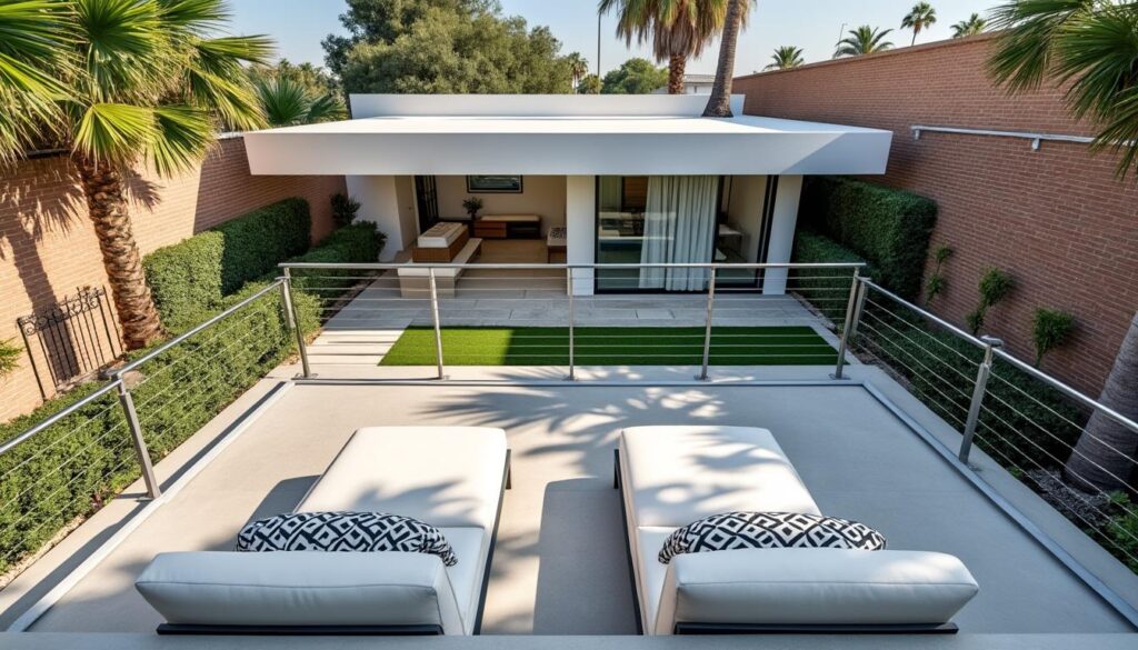 découvrez les règles et distances légales à respecter pour aménager une terrasse avec une vue plongeante sur le voisinage, afin d'éviter les conflits et garantir le respect de la vie privée.