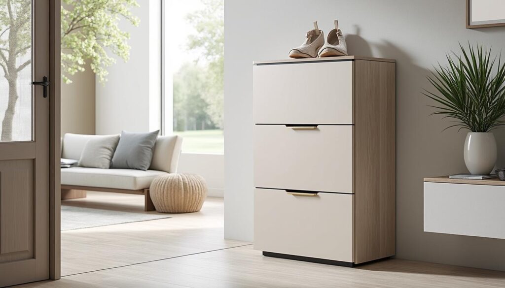 découvrez le meuble à chaussures nano, alliant design compact et fonctionnalité optimale pour organiser vos chaussures avec style et praticité.