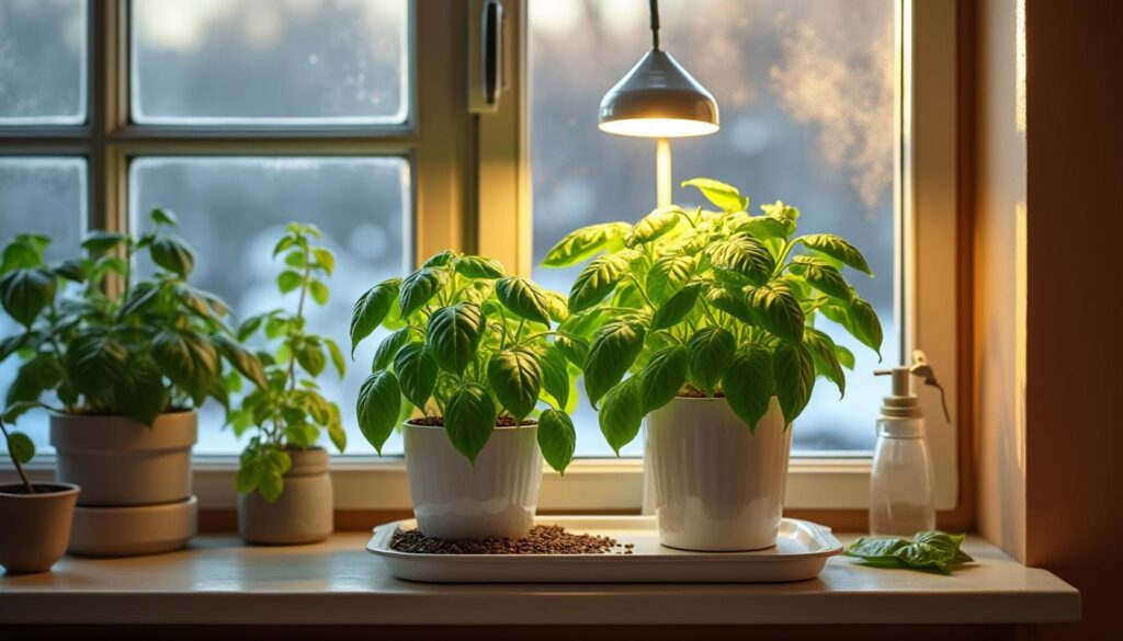 découvrez comment protéger et entretenir votre basilic durant l'hiver pour conserver une plante saine et parfumée tout au long de la saison froide.