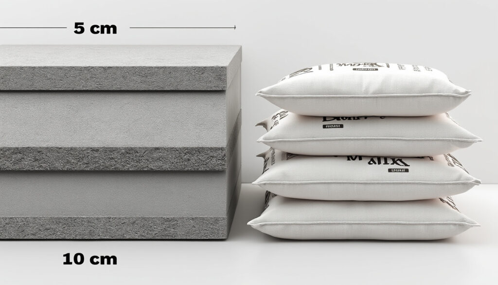découvrez combien de sacs de béton prêt à l'emploi vous avez besoin pour couvrir 1 m² selon l'épaisseur souhaitée. guide pratique pour vos travaux de construction.