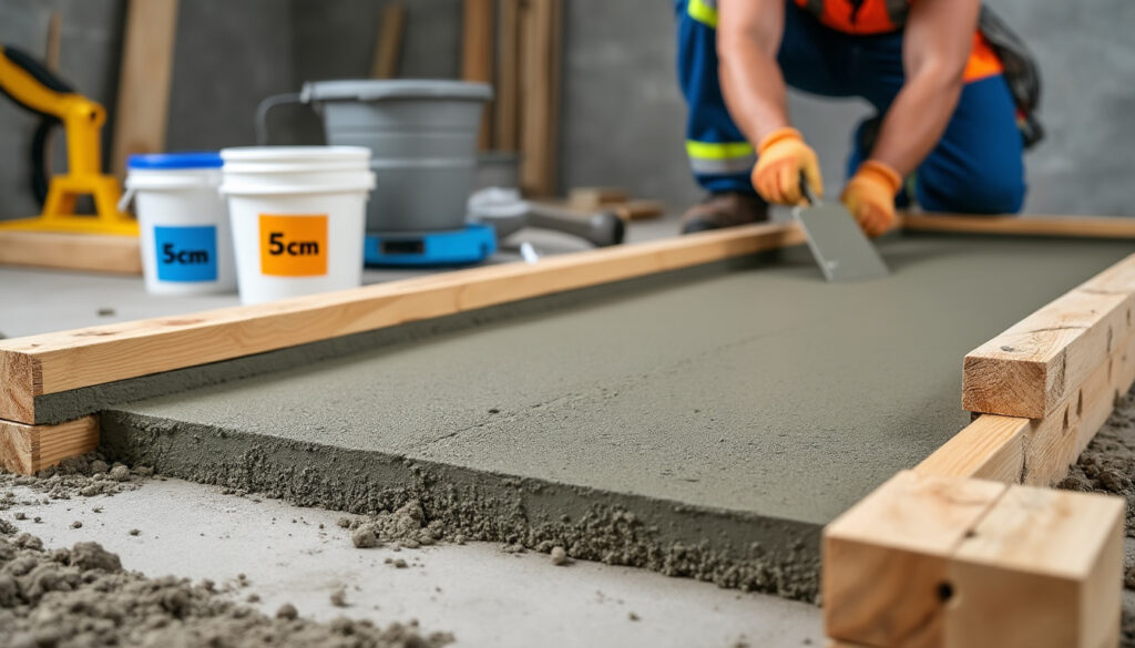 découvrez un guide précis et des conseils pratiques pour le dosage idéal d'une chape de 5 cm, afin d'assurer solidité et durabilité à votre chantier.